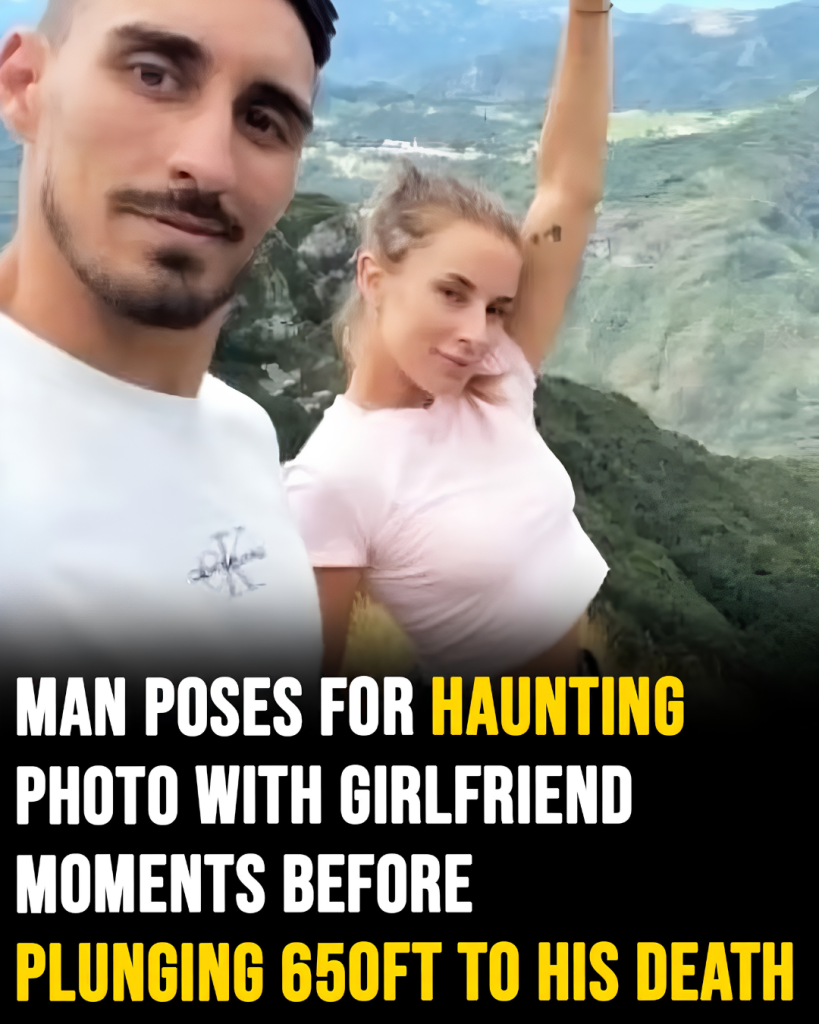 Man poses for photo with girlfriend moments before plunging 650ft to his death